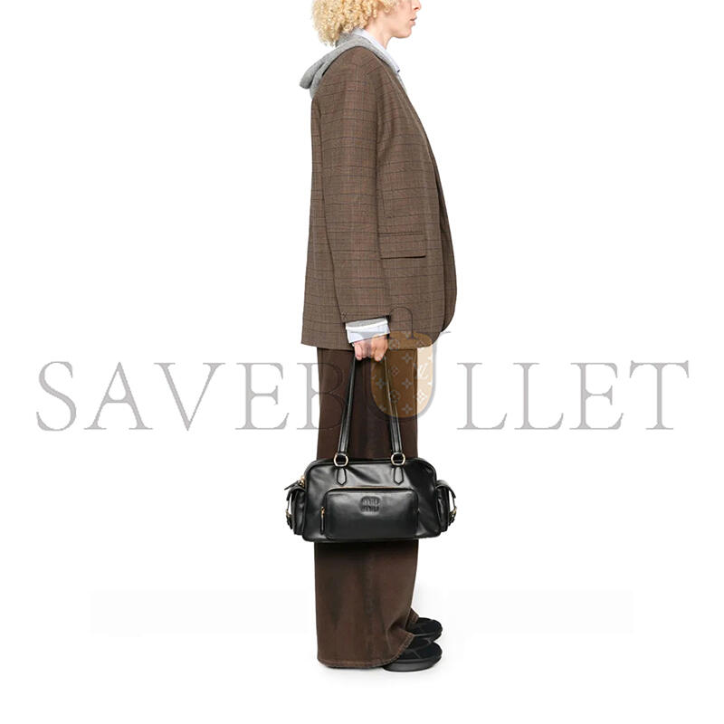 M1v M1v leather top-handle tote bag 5bb179 (32*19*14cm)